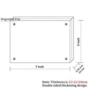 <b>4x4</b>" square Acrylic Magnetic Picture Photo <b>Frame</b> - Product Image 2