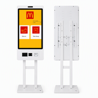 Kiosco de Autoservicio con Pantalla Táctil de 21.5 Pulgadas para Pedidos en Restaurantes, Terminal de Pago Personalizable con Soporte de Piso