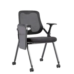 EXW price ergonomic training chair conference chairs meshwith swivel and writing table