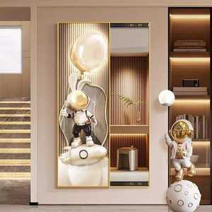 Nuovo Design Moderno Minimalista <span class=keywords><strong>con</strong></span> Specchio Integrato, Dipinto Decorativo <span class=keywords><strong>con</strong></span> Specchio a Figura Intera Nascosto, Arte da <span class=keywords><strong>Parete</strong></span> - Product Image 5