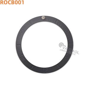 Rocb <span class=keywords><strong>Rocc</strong></span> Blauw Lichtgevende Pips Zwart Horloge Bezel Inzetstukken Met Zwarte Cijfers Voor Sei-Ko Merk Skx007 Skx009 Horloges - Product Image 4