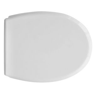 Siège de toilette pour WC suspendu Azzurra Elios, forme de cuvette, blanc, 50,5 cm de longueur - Product Image 1