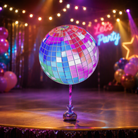 Ballon DJ Gonflable Lumineux Effet Disco en Tissu Oxford 8-10 pieds avec Ventilateur Intégré et Couleurs Personnalisables pour Boîte de Nuit