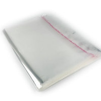 Sacs en plastique OPP transparents autocollants jetables 30*36+4CM, 100 pièces/paquet, avec impression en gravure pour l'emballage et la fermeture de t-shirts