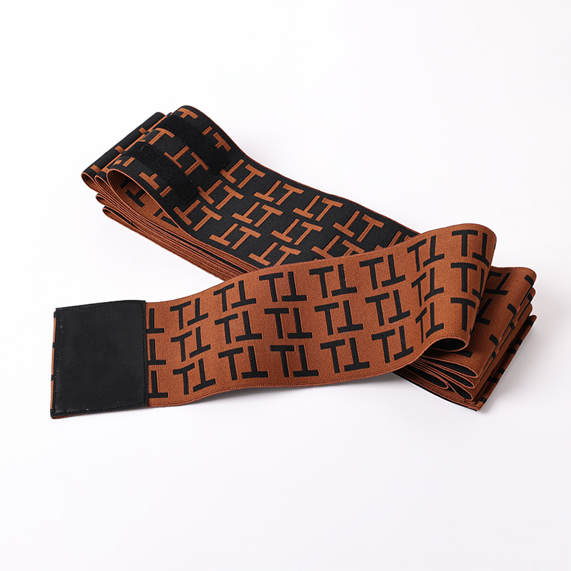 Custom Logo High Compression Reversible Leopard Waist Band 4 Meters Tummy Control Slimming Waist Wrap Shaper