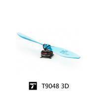 Hélice T-MOTOR T9048 3D F3P 9 x 4,8 pouces en polymère haute résistance et métal, 2 pales pour avion RC d'intérieur, drone à voilure fixe à vol lent