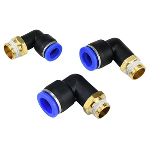 Conector Neumático Tipo <span class=keywords><strong>L</strong></span> de Empuje Rápido, Rosca BSP/NPT de 1/8, 1/4, 3/8, 1/2, Codo de 5/16 Pulgadas para Tubo de PU, Conector de Manguera de Aire, Junta de Tubería de 90 Grados - Product Image 4