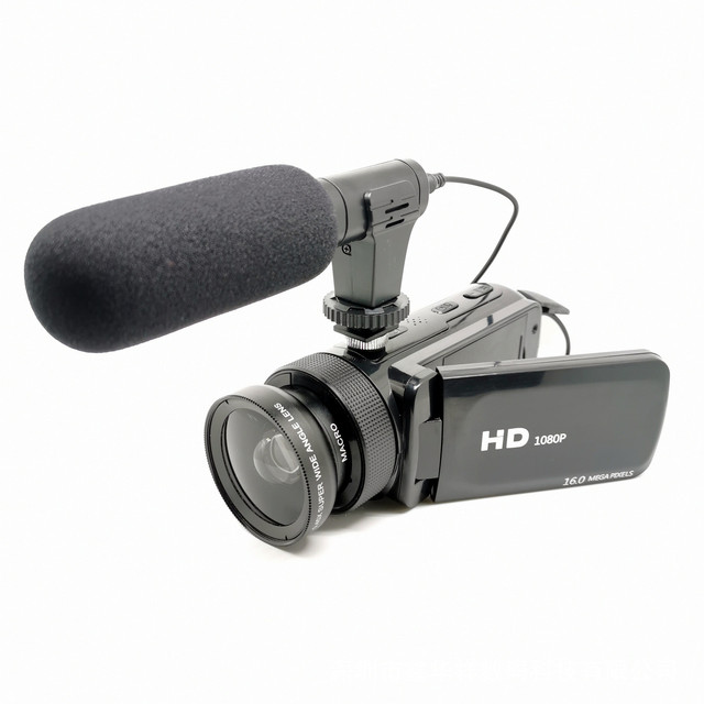 D100 HD 1080P Digital Camcorder 10x Optical Zoom 16 Million Pixels Sports Action Home Camera Compatible Microphone