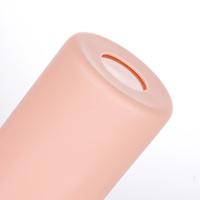 Bouteille d'eau écologique en verre borosilicate de haute qualité 500 ml avec couvercle en bambou, manchon en silicone et paille pour enfants – Vaisselle de voyage haut de gamme