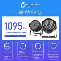 Luces LED Par a Todo Color Muenled Modelo PD-54 54x3W, Control por Voz, Protección IP33, Aleación de Aluminio + PC, 110-220V, Iluminación para Escenarios