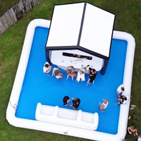 Barres de piscine gonflables les plus populaires Barre gonflable commerciale en PVC Barre de piscine gonflable de nouvelle conception pour la fête