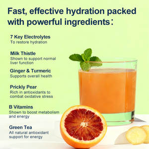 Meng Met Plantenextractmix 7 Belangrijke Elektrolytingrediënten Dagelijks Hydratatie Ondersteunen Suikervrij Kruidenelektrolytpoeder - Product Image 4