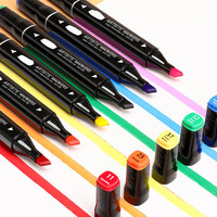 Ensemble de stylos marqueurs d'art professionnels, ensemble de marqueurs à l'alcool, ensemble de croquis, pinceau marqueur coloré