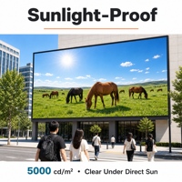Module d'affichage LED extérieur P5 5000 nits IP65 étanche 4200Hz Taux de rafraîchissement élevé SMD1921 Panneau d'écran 320x160mm Publicité UM5.0