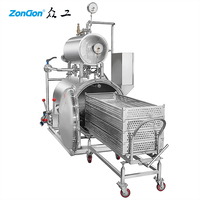 Autoclave pilote de petite taille de 200 litres pour la stérilisation d'essai, usine de fabrication, usine alimentaire et de boissons, pulvérisation d'eau
