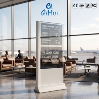 Support d'affichage horizontal, écran LED transparent, écran tactile en verre trempé, kiosque d'exposition d'entreprise, résolution 4K, hub intelligent