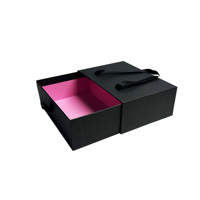 Boîte en papier avec logo personnalisé, gaufrage, doublure en éponge pour bague, boucles d'oreilles, montre, lunettes de soleil, bijoux, emballage cadeau de luxe