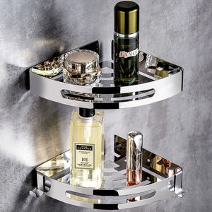 Estante Caddy de <span class=keywords><strong>ducha</strong></span> a prueba de herrumbre de <span class=keywords><strong>acero</strong></span> <span class=keywords><strong>inoxidable</strong></span> SUS304, estantes de baño con clavos <span class=keywords><strong>sin</strong></span> perforación para organizador de almacenamiento de baño - Product Image 5