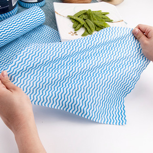 Serviettes <span class=keywords><strong>de</strong></span> cuisine jetables Non tissées Spunlace, point <span class=keywords><strong>de</strong></span> rupture, chiffon <span class=keywords><strong>de</strong></span> nettoyage, lingettes sèches et humides <span class=keywords><strong>en</strong></span> rouleau - Product Image 3