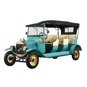 Voiturette de golf électrique vintage 8 places alimentée par batterie approuvée CE