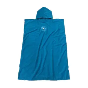 Surf Thay Đổi Khăn Hai Lớp Bông Bên Trong Microfiber Bên Ngoài Poncho Áo Choàng Với Mui Xe, Phong Cách Độc Đáo Funky Beach Hoodie Khăn