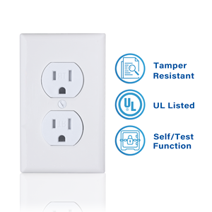 Chúng tôi tiêu chuẩn 15A 125V Chống xáo trộn Duplex ổ cắm an toàn tường ổ cắm đựng cho nhà/sử dụng thương mại - Product Image 3