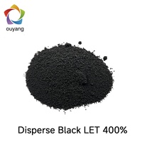 Vente en gros usine : Colorants spéciaux pour fibres de polyester, noir dispersé LET 400% en poudre, pour teinture de tissus en polyester