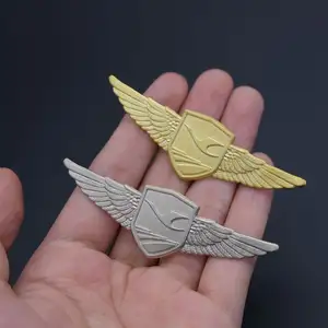 Benutzerdefinierte metall pin 3D nach metall pilot wings pin abzeichen
