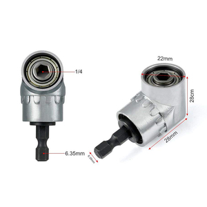 Mini mandril de torneado extendido de ángulo de 105 grados, accesorios para herramientas eléctricas, accesorios de taladro, destornillador de taladro eléctrico de extensión - Product Image 5