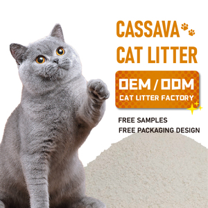 Arena para Gatos Biodegradable Premium de Almidón de Yuca, Arena para Gatos Desechable por el Inodoro, Resistente, Sin Polvo, Ecológica y de Rápida Absorción para Múltiples Gatos - Product Image 1