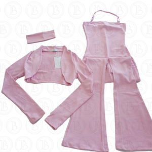 Nuovi Arrivi 2026: Set Donna Y2K con <span class=keywords><strong>Bolero</strong></span> in Cotone Modal, Top Corto a Fascia e Pantaloncini Pieghevoli - Product Image 3