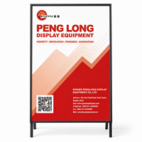 Panneau publicitaire LED lumineux de grande qualité pour trottoir, présentoir de type A, boîte à lumière pour affichage de poster sur trottoir pour magasin de détail