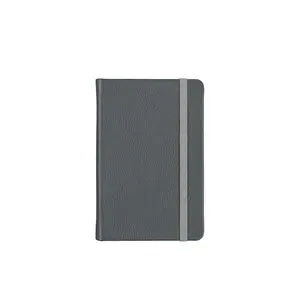 Кожаный блокнот, журнал в твердом переплете, сумеречный серый, карманный (3,8 "x 5,7"), 240 страницы