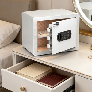 Caja Fuerte H36 de Acero con Cerradura Electrónica de Huella Dactilar, Caja Fuerte Pequeña Opcional para el Hogar, la Escuela, el Hospital, el Hotel y el Banco - Product Image 1