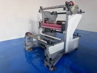 Machine de découpe et de rembobinage de bobines d'acier de petite taille avec moteur PLC Schneider, informatisée, capacité de 120 m/min