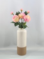 Fleurs de pivoines artificielles réalistes blanc chaud rose idéal pour la décoration de table de mariage et de salon