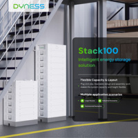 Dyness Stack 100 Hoogspannings Stapelbaar Lifepo4 Batterijsysteem 50kWh 100kWh Industrieel en Commercieel Energieopslagsysteem