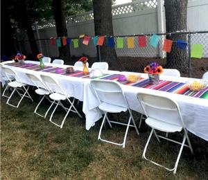 Manta mexicana Cubierta de mesa al aire libre Fiesta Manta de sarape mexicana Mantel <span class=keywords><strong>para</strong></span> decoraciones de boda de Fiesta Mexicana - Product Image 5