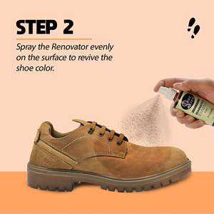 Spray Renovador de Gamuza Color Caqui con 2 Toallitas Limpiadoras de Zapatos, Restaura el Color, Revive la Gamuza, Nubuck y Zapatos de Malla Desgastados - Product Image 4
