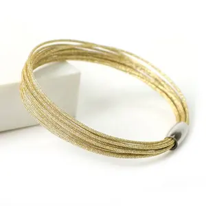 新款定制独特波西米亚手链手工磁性扣彩色尼龙绳绳编织友谊手链