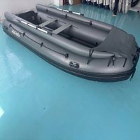 Bateau gonflable à moteur de 15,4 pieds, capacité de 8 personnes, approuvé ISO pour les loisirs en plein air, personnalisation en provenance de Chine