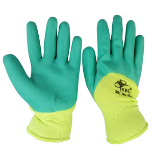 ถุงมือไนลอนสีเขียว Sperlen Breathable King ขนาดใหญ่ ทนทานต่อการสึกหรอ ทนน้ำมัน  ถุงมือเคลือบยางลาเท็กซ์เพื่อความปลอดภัย - Product Image 1