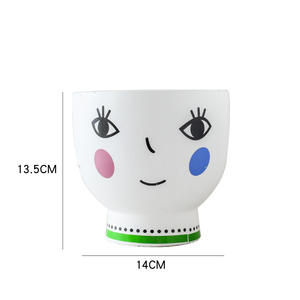 <span class=keywords><strong>Maceta</strong></span> de cemento creativa nórdica, expresión facial <span class=keywords><strong>pintada</strong></span>, personalidad artística Simple, planta verde escandinava para interiores y exteriores - Product Image 4