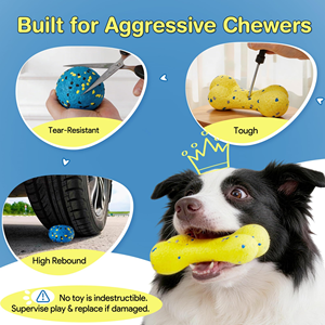 Juguete Masticable Resistente a Mordeduras para Mascotas, para la Dentición y Limpieza de Molares, Entrenamiento Interactivo al Aire Libre - Product Image 3