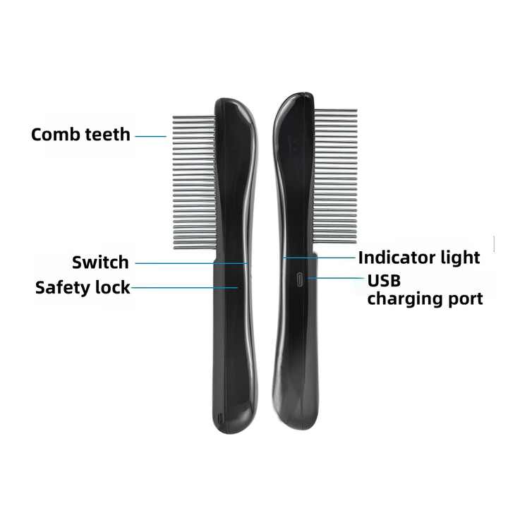 Universal Rechargeable Insect Repellent Comb for Dogs and Cats Plastic ...
