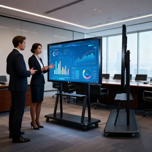 Pizarra inteligente de 75 pulgadas, pantalla táctil interactiva LED 4K, panel plano para escuela - Product Image 5