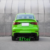Diffuseur de pare-chocs arrière de style Rs3 et kit de carrosserie d'embout d'échappement pour Audi A3 Rs3 2016-2019