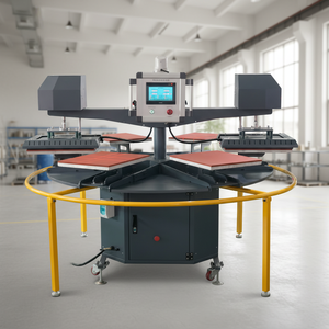 <span class=keywords><strong>Presse</strong></span> à chaud pneumatique entièrement automatique à six stations J20 avec double plaques chauffantes 220 V pour sublimation et impression <span class=keywords><strong>en</strong></span> série (60 pièces) - Product Image 1