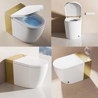 WC intelligent monobloc avec bidet électrique intégré pour salles de bain résidentielles et hôtelières