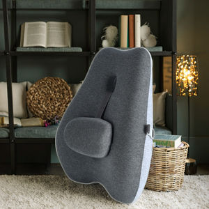 Japanese-Style <strong>U</strong>-Shape Knitted Memory Foam Waist <strong>Pillow</strong> Lumbar Support Seat Cushion Anti-Dust Mite Removable Washable Bed Rest - Product Image 5